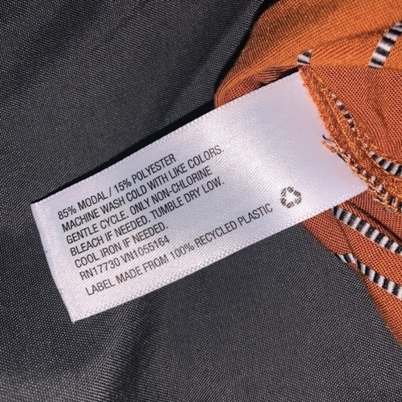 A New Day Mustard Yellow Stripped Cropped Tank Plus Boho Size Sz 2X - Picture 3 of 3